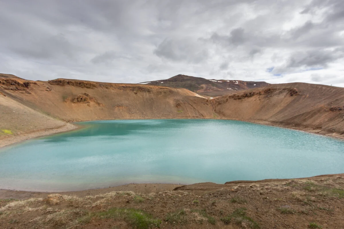 Cratère du volcan Krafla en Islande