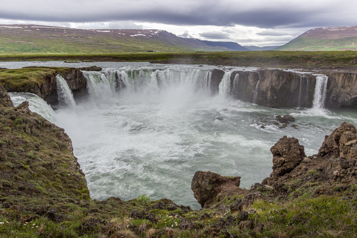 Cascade de Godafoss en Islande