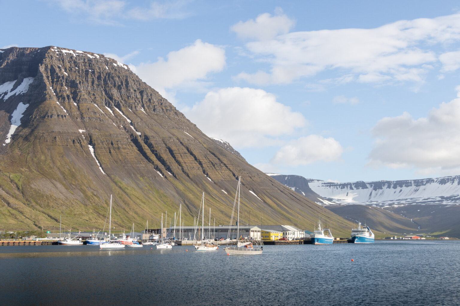 Port d'Isafjordur en Islande