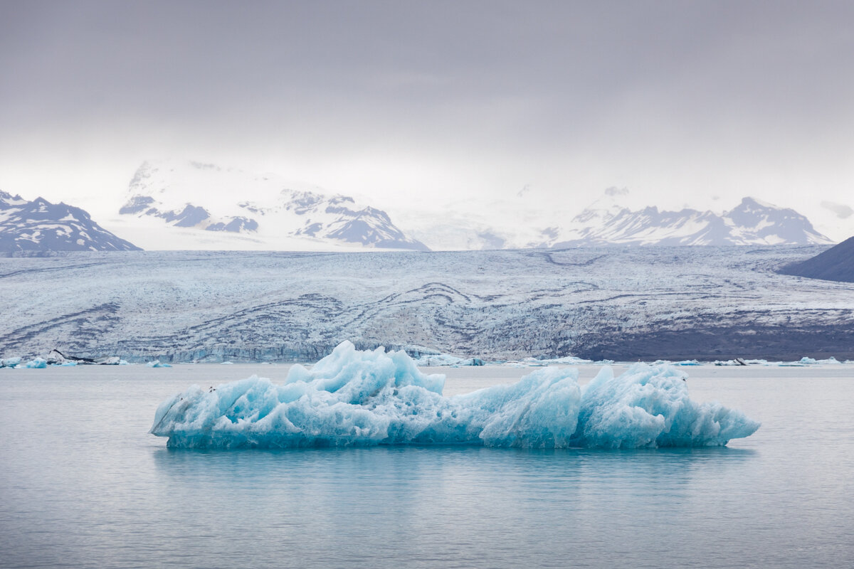 Paysage au lagon de Jokularlon