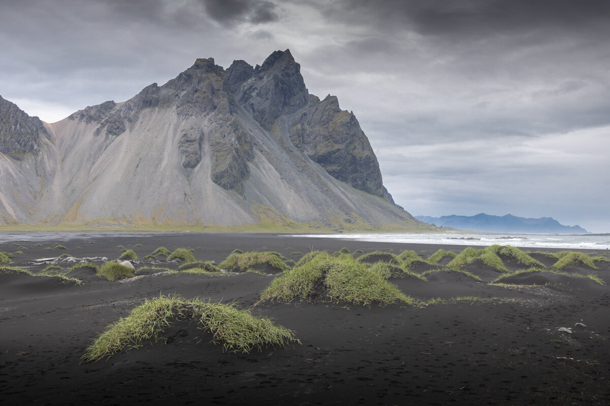 Plage de Stokksnes en Islande