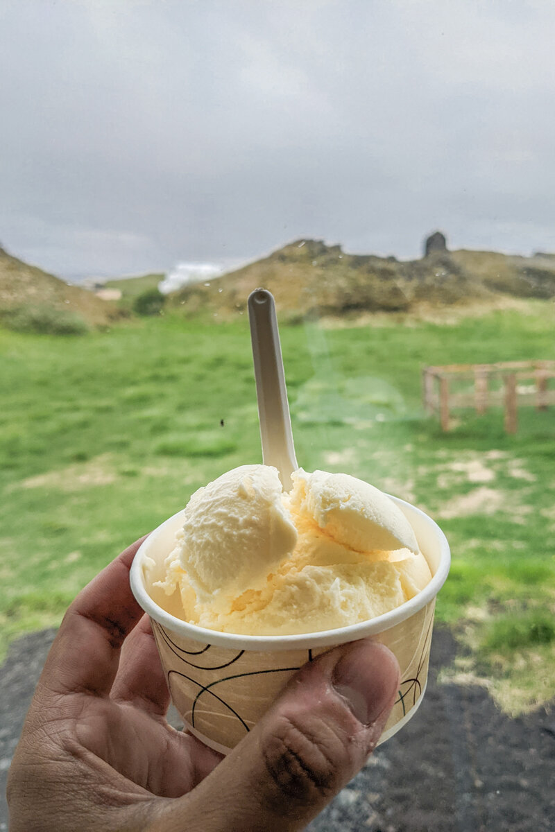 Pot de glace chez Skutais en Islande