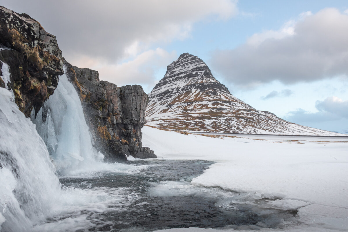 Kirkjufell en Hiver