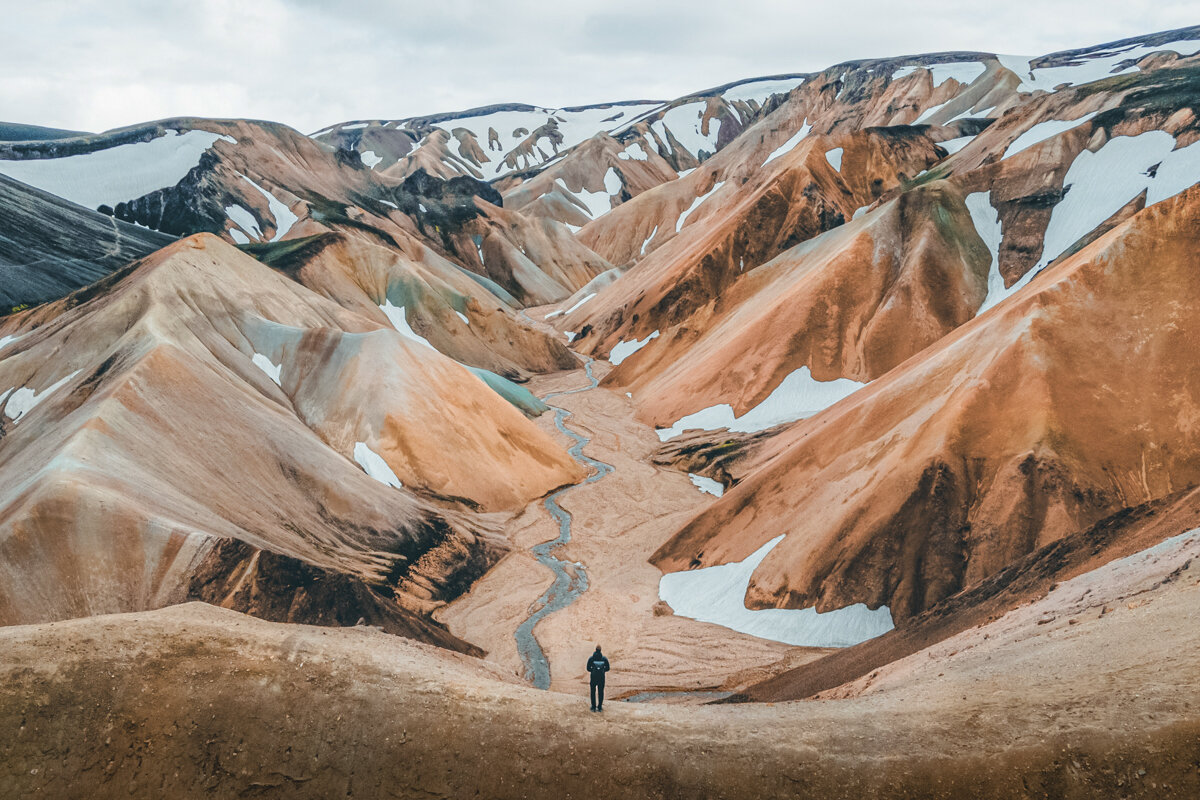 Paysage à Landmannalaugar en Islande