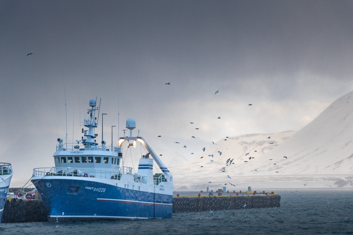 Port de Grundarfjörður dans la péninsule de Snaefellsnes