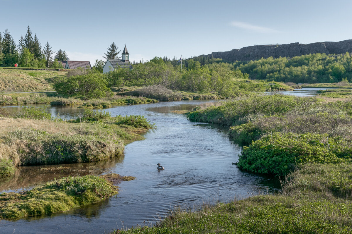 Rivière dans le cercle d'or en Islande