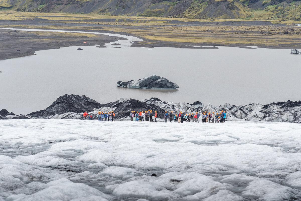 Panorama depuis le Solheimajokull