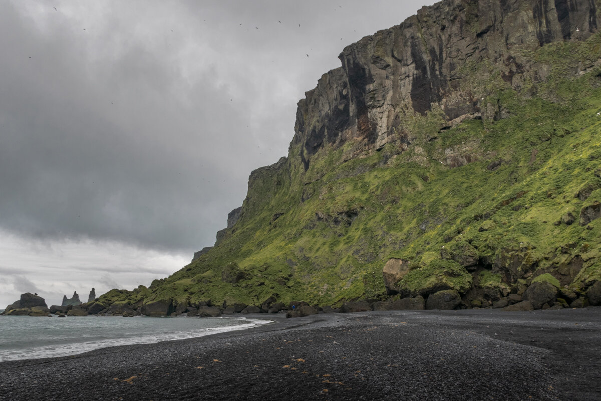 Plage de sable noir de Vik y Mirdal