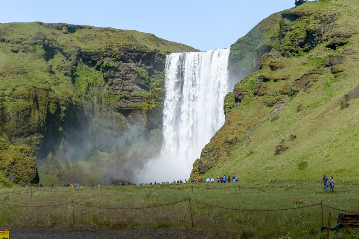 Skogafoss en été